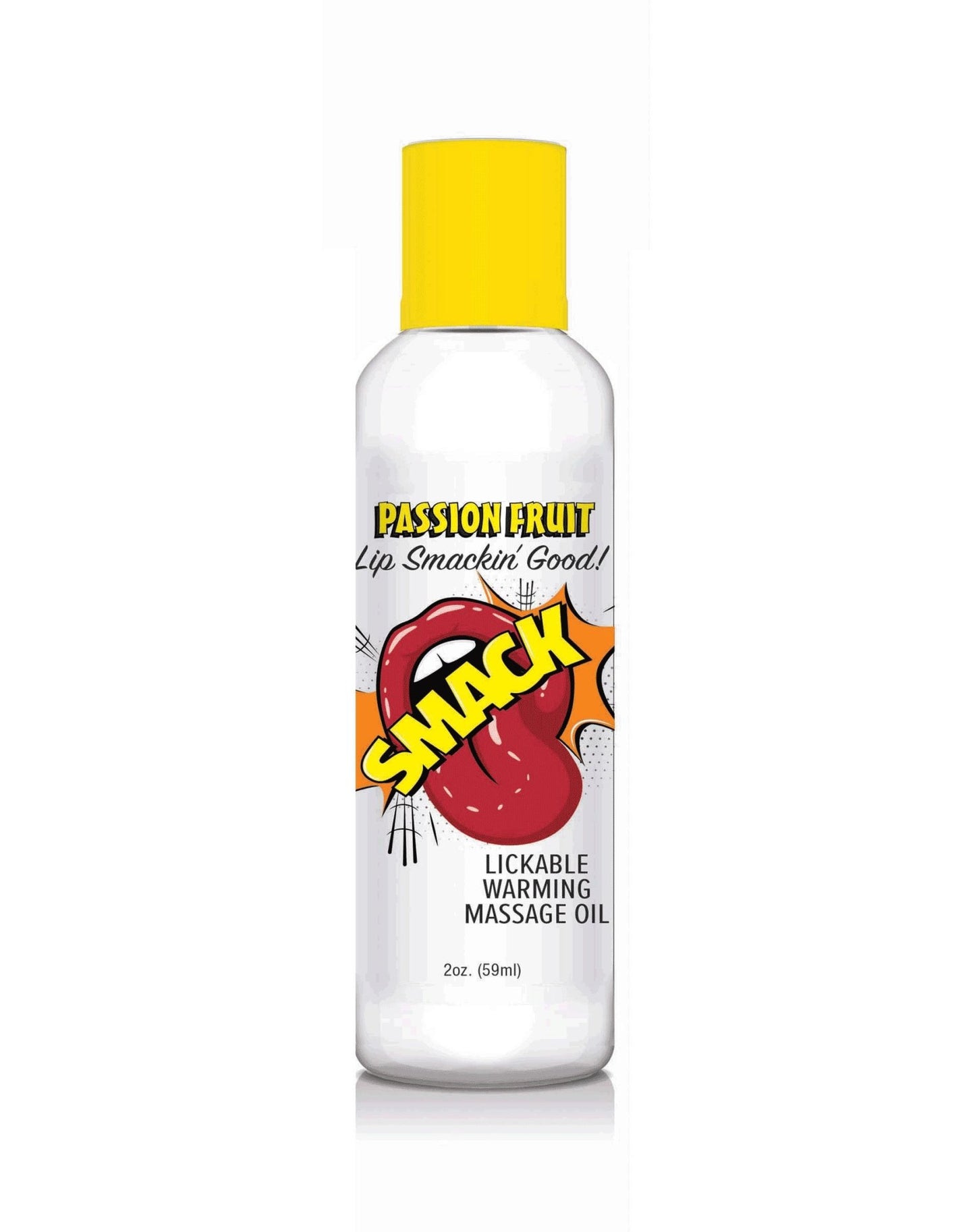 Smack Warming and Lickable Massage Oil - Passion Fruit 2 Oz - Time4Task2Toys