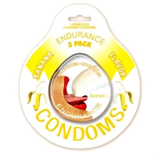 Endurance Condoms - Banana - 3 Pack - Time4Task2Toys