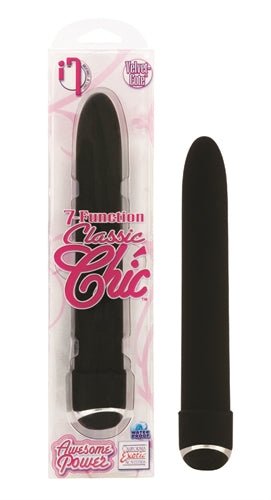 7 Function Classic Chic 6 Inches Vibe - Black - Time4Task2Toys
