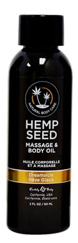Hemp Seed Massage and Body Oil - Dreamsicle 2 Fl. Oz./ 60ml - Time4Task2Toys