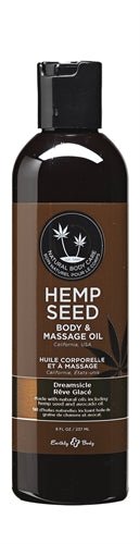 Hemp Seed Massage and Body Oil - Dreamsicle - 8 Fl. Oz./ 237ml - Time4Task2Toys
