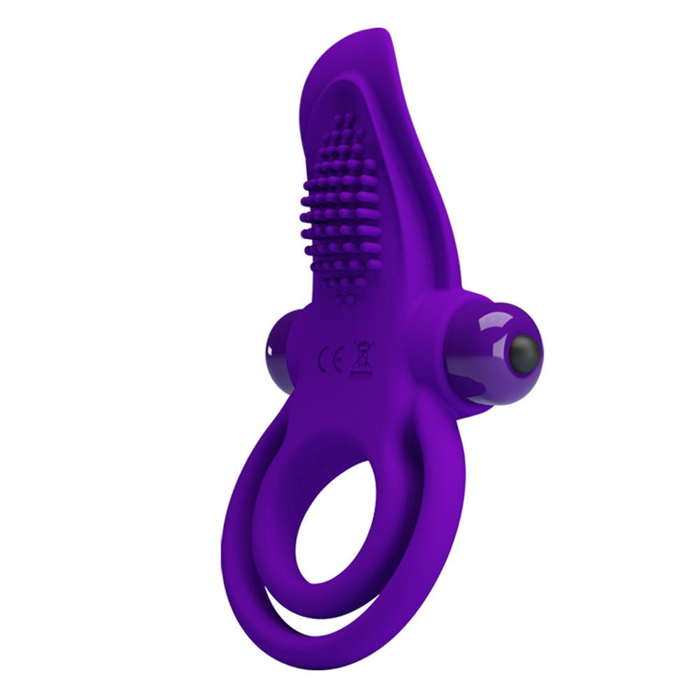 Pretty Love Vibrant Penis Ring - Purple - Time4Task2Toys