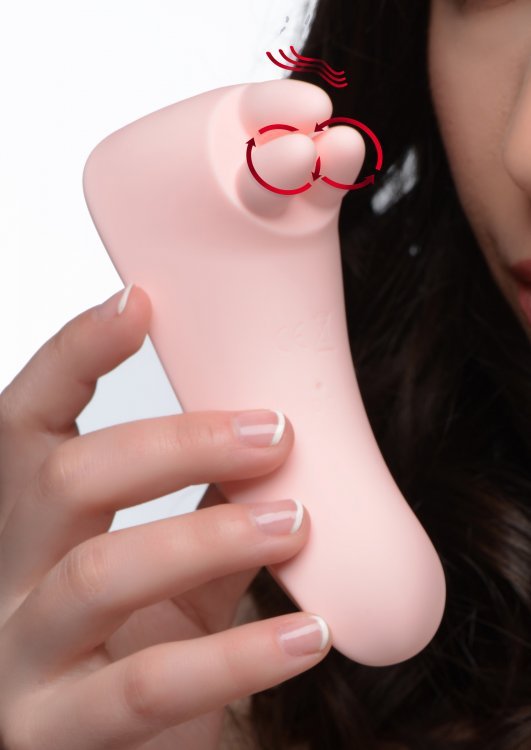 Vibrassage Fondle Vibrating Clit Massager - Pink - Time4Task2Toys