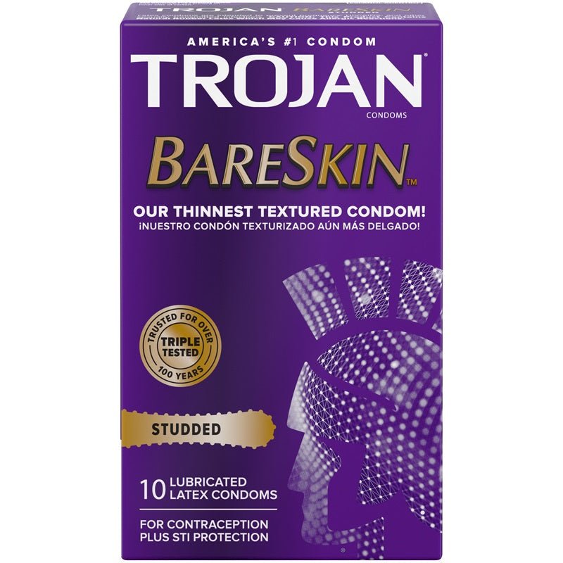 Trojan Studded Bareskin - 10 Pack - Time4Task2Toys