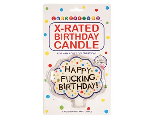 X - Rated Birthday Candle - Time4Task2Toys