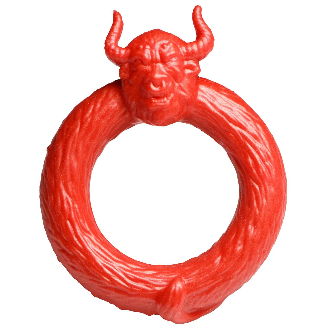 Beast Mode Silicone Cock Ring - Red - Time4Task2Toys