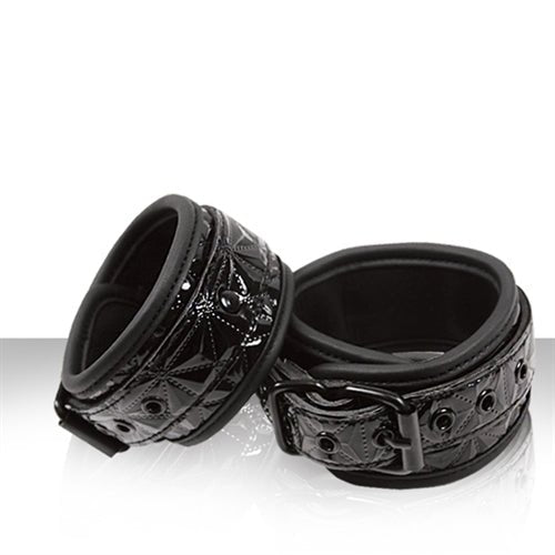 Sinful Wrist Cuffs - Black - Time4Task2Toys