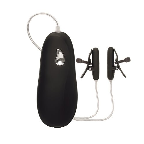 Vibrating Heated Nipple Teasers - Black - Time4Task2Toys