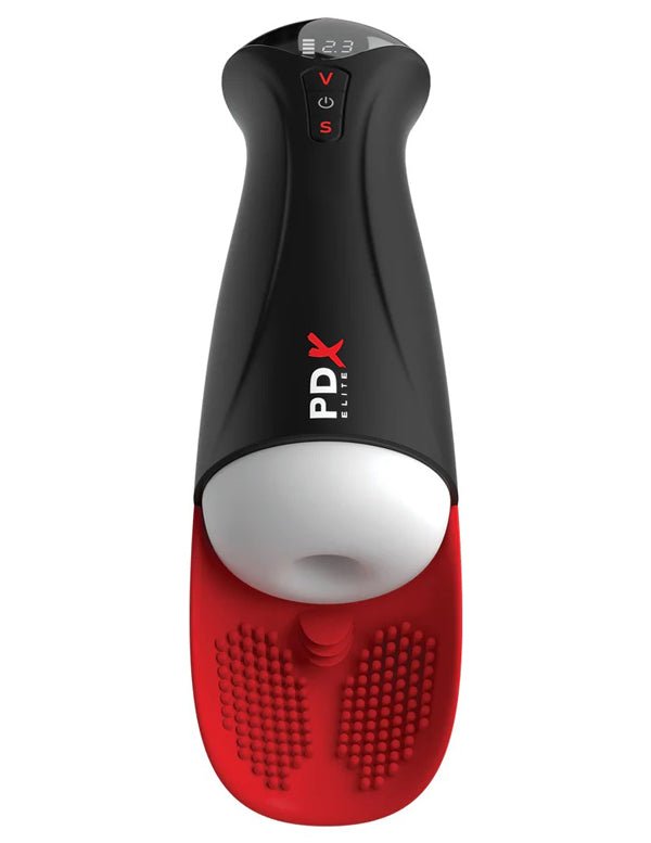 Pdx Elite Fap - O - Matic Pro XL - White/red - Time4Task2Toys