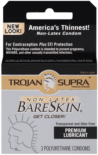 Trojan Supra Bareskin Polyurethane - 3 Pack - Time4Task2Toys