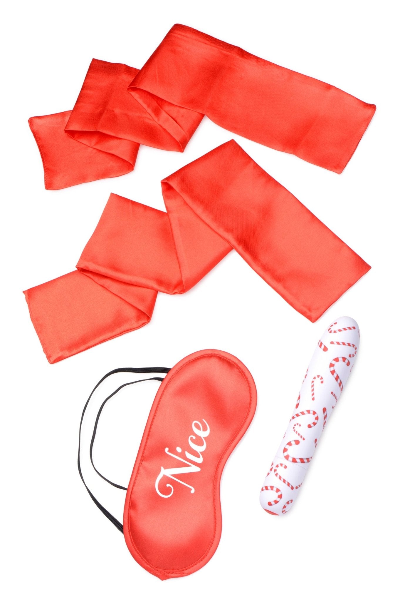 Bang - Naughty Holiday Kit - Wrist Ties XL Bullet and Blindfold - Time4Task2Toys