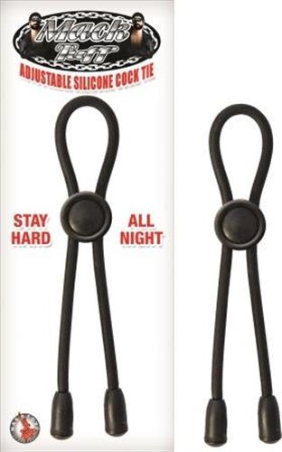Mack Tuff Adjustable Silicone Cock Tie - Black - Time4Task2Toys