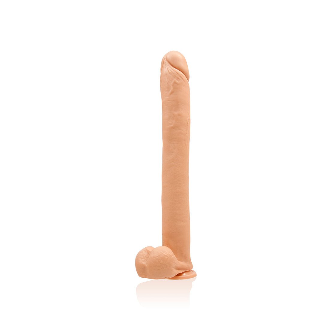16 Inch Exxxtreme Dong W/suction - Flesh - Time4Task2Toys
