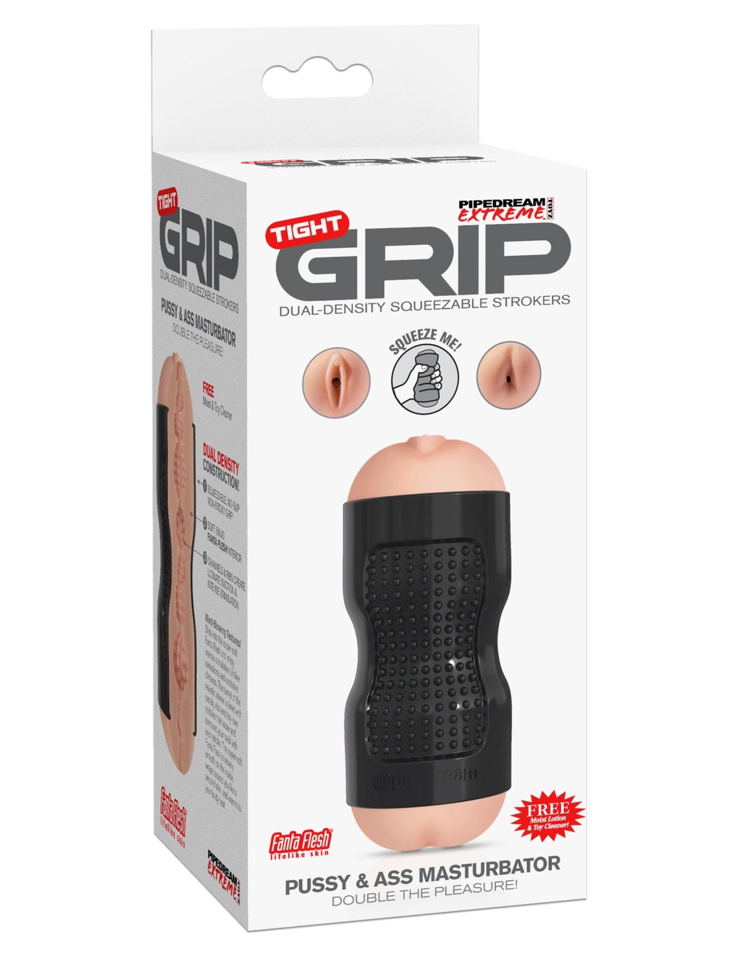 Pipedream Extreme Tight Grip Pussy and Ass Masturbator - Time4Task2Toys