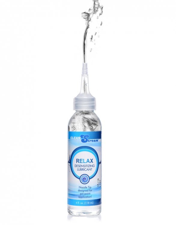 Relax Desensitizing Lubricant With Nozzle Tip - 4 Oz. 118ml - Time4Task2Toys