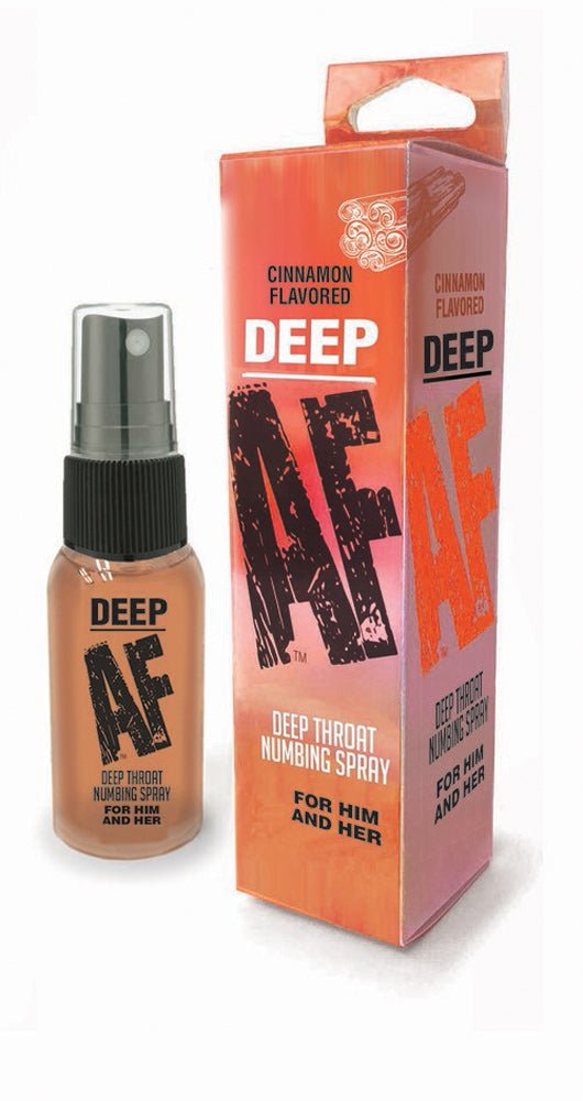 Deep Af Deep Throat Numbing Spray - Cinnamon - 1 Fl. Oz. - Time4Task2Toys
