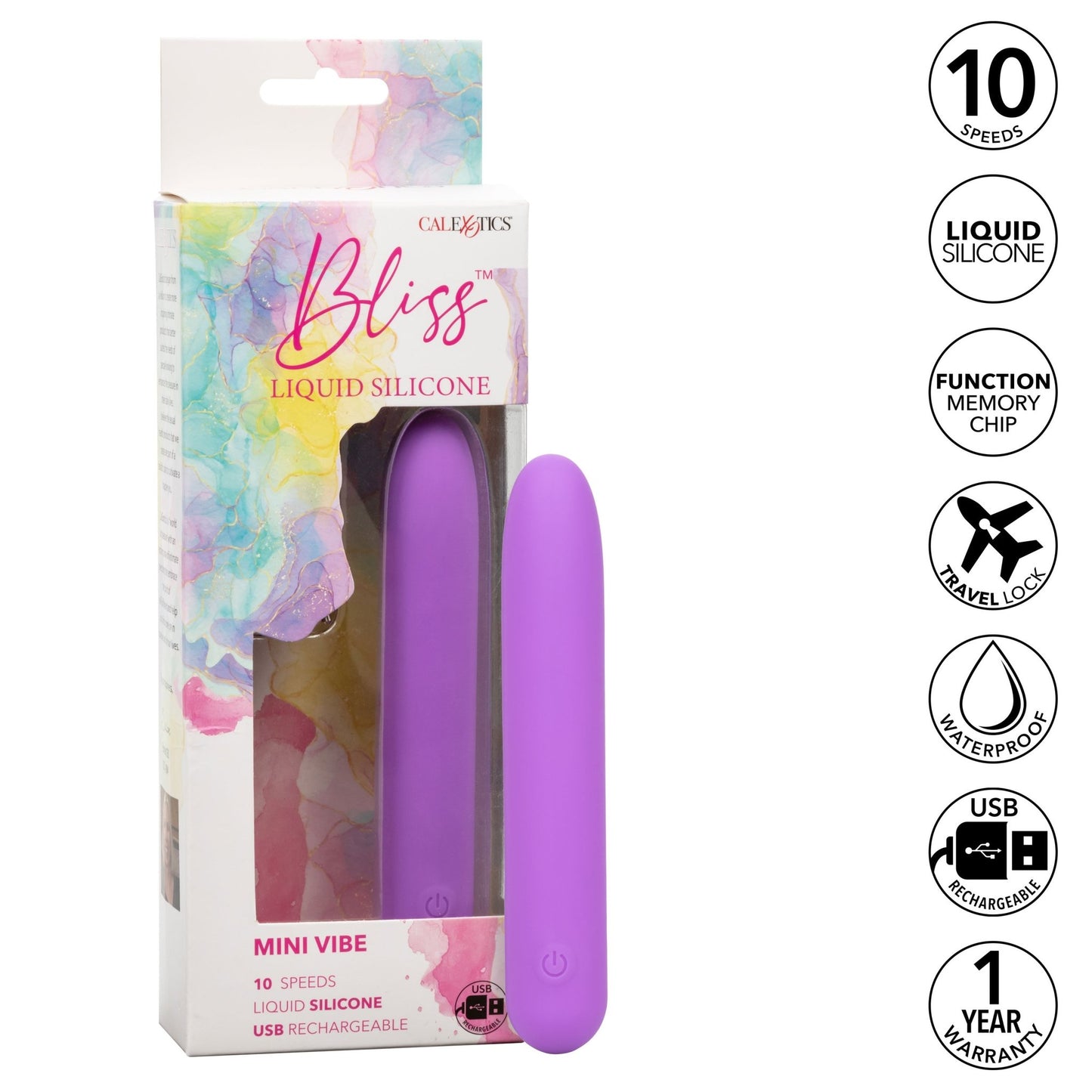 Bliss Liquid Silicone Mini G Vibe - Purple - Time4Task2Toys