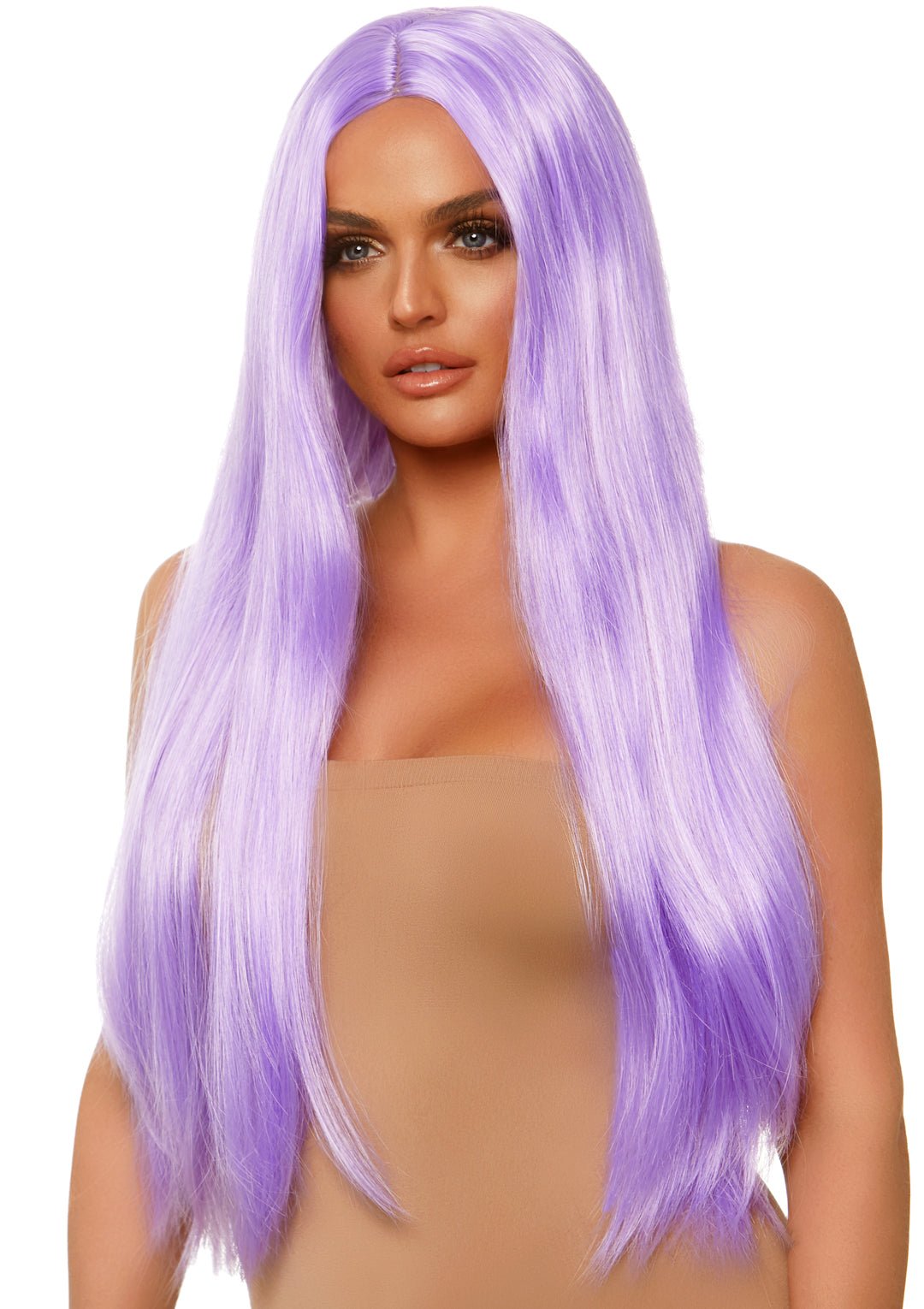 Long Straight Wig 33 Inch - Lavender - Time4Task2Toys