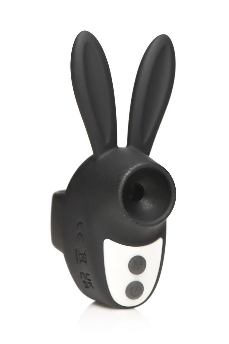 Sucky Bunny Clit Stimulator - Black - Time4Task2Toys