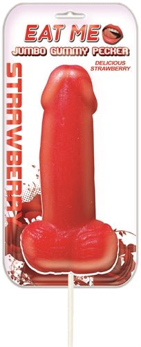 Eat Me Jumbo Gummy Pecker - Strawberry - Time4Task2Toys