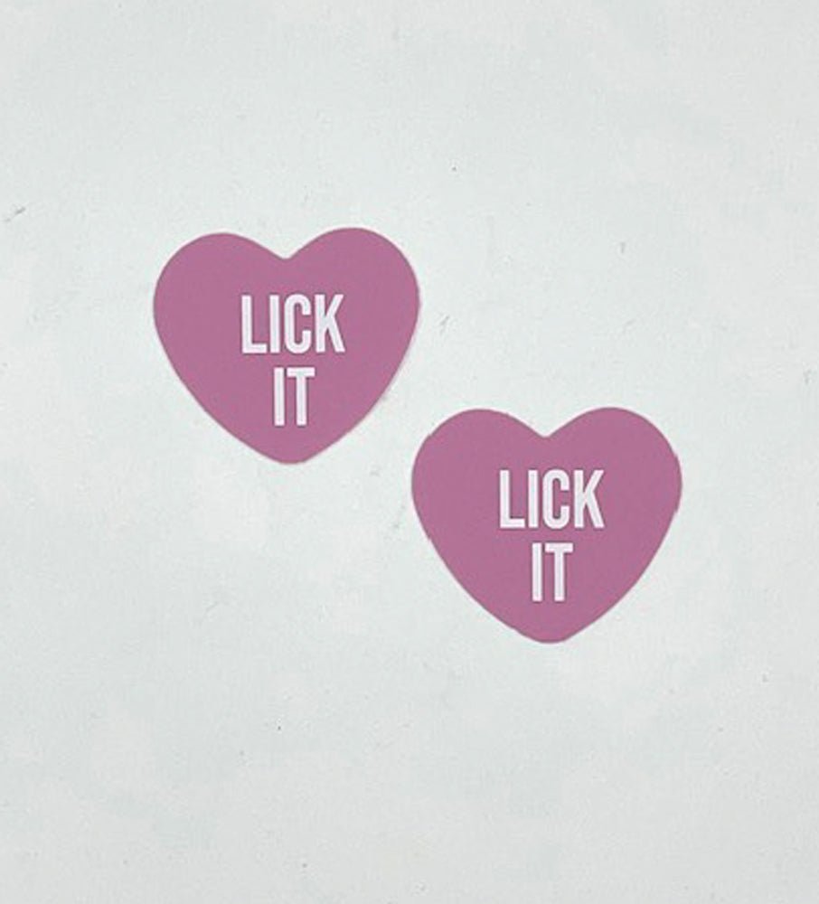 Lick It Light Pink Candy Heart Pasties - Time4Task2Toys