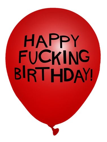 X - Rated Birthday Party Balloons 8 Count - Time4Task2Toys