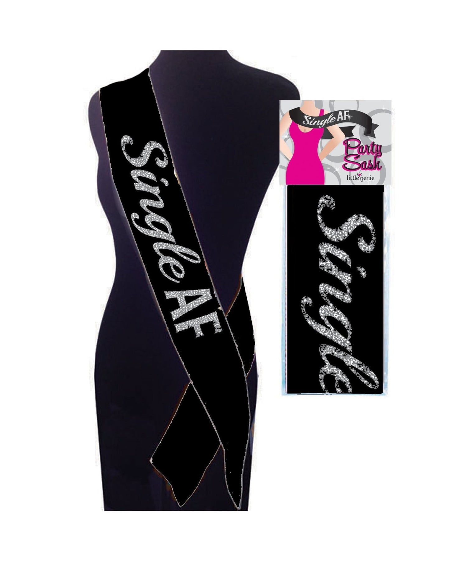 Single Af Sash - Black - Time4Task2Toys