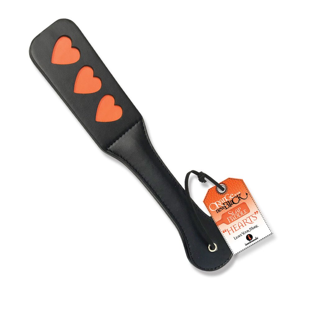 Orange Is the New Black Triple Heart Slap Paddle - Time4Task2Toys