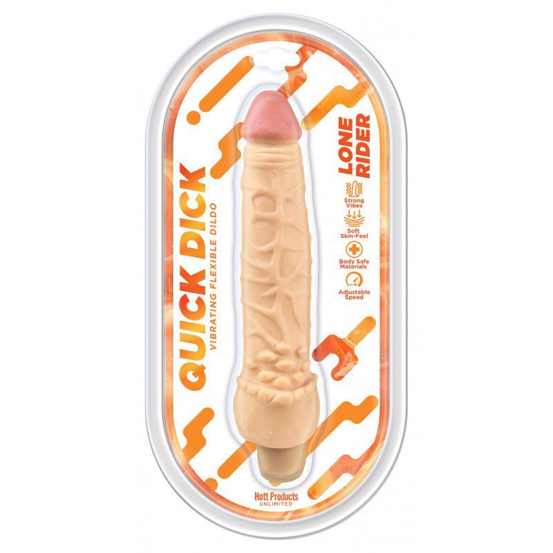 Lone Rider Quick Dick - Vibrating Flex Dildo - 6 Inch - Time4Task2Toys