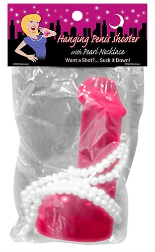 Hanging Penis Shooter With Pearl Necklace - Time4Task2Toys