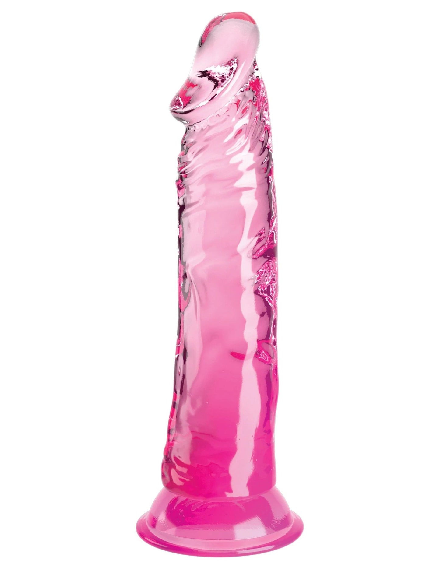 King Cock Clear 8 Inch - Pink - Time4Task2Toys