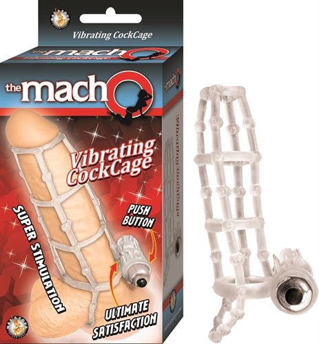 The Macho Vibrating Cockring - Clear - Time4Task2Toys