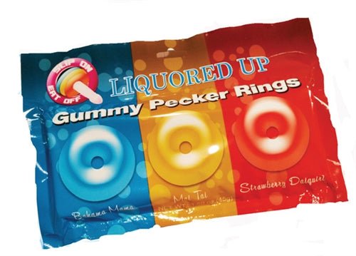 Liquored Up Gummy Pecker Rings - Time4Task2Toys