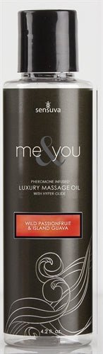 Me and You Massage Oil - Wild Passionfruit and Island Guava - 4.2 Fl. Oz. - Time4Task2Toys