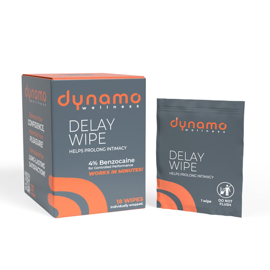 "Dynamo Wellness Delay Wipe 4% - 18 Pack SO-DWDW04-18"