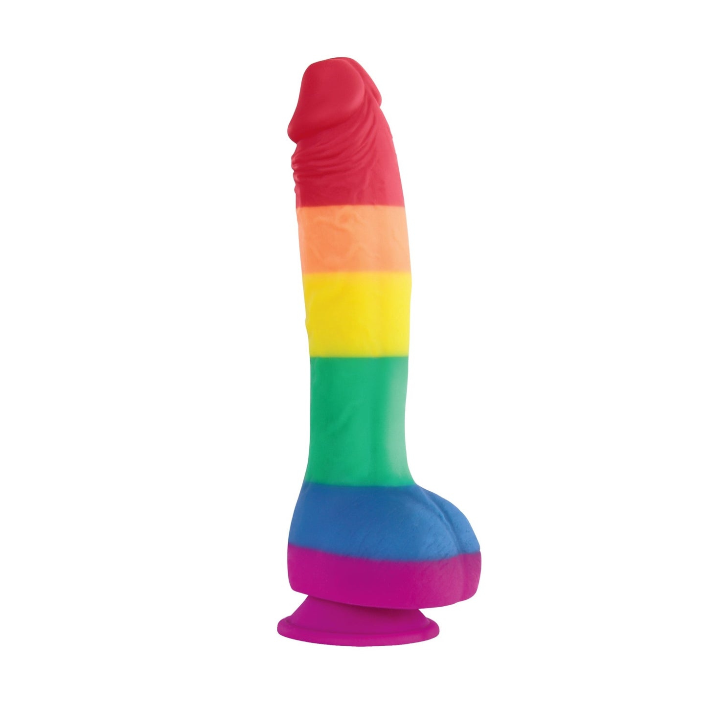 Colours Pride Edition - 8 Inch Dong - Rainbow - Time4Task2Toys