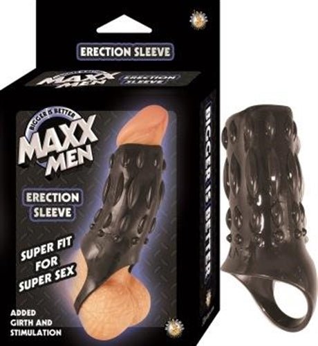 Maxx Men Erection Sleeve - Black - Time4Task2Toys
