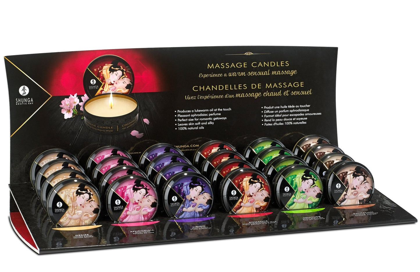 Mini Massage Candle Display - 24 Count - Time4Task2Toys