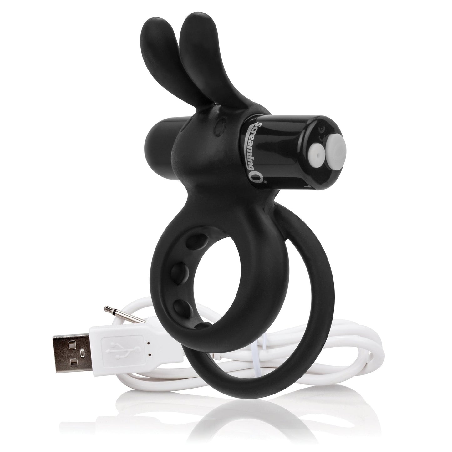 Charged Ohare Rechargeable Rabbit Vibe - Black - Time4Task2Toys