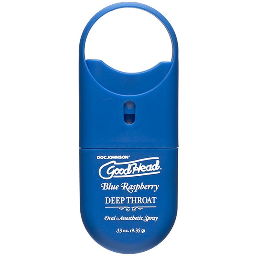 Goodhead - Deep Throat Spray to - Go - Blue Raspberry - .33 Oz. - Time4Task2Toys