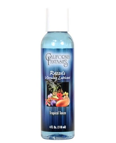 Razzels Warming Lubricant - Tropical Teeze - 4 Oz. Bottle - Time4Task2Toys