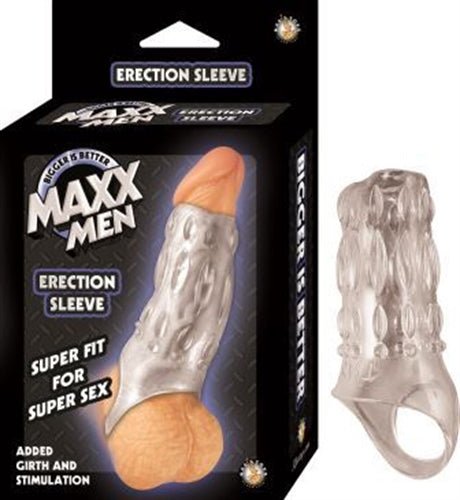 Maxx Men Erection Sleeve - Clear - Time4Task2Toys