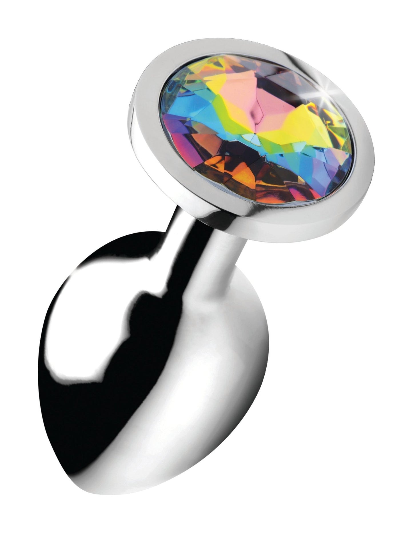 Rainbow Prism Gem Anal Plug - Medium - Time4Task2Toys