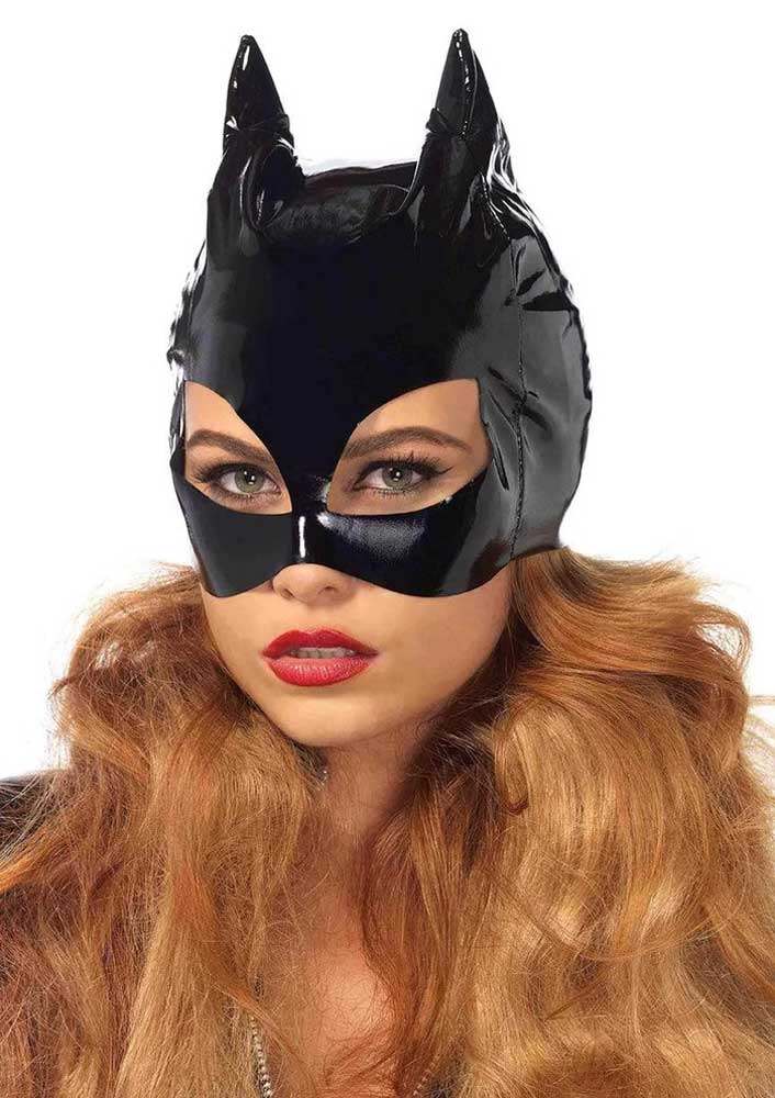 Vinyl Cat Mask - Black - Time4Task2Toys