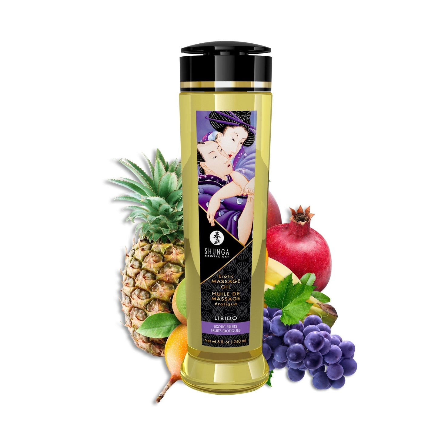 Massage Oils - Libido - 8 Fl. Oz. Exotic Fruits - Time4Task2Toys