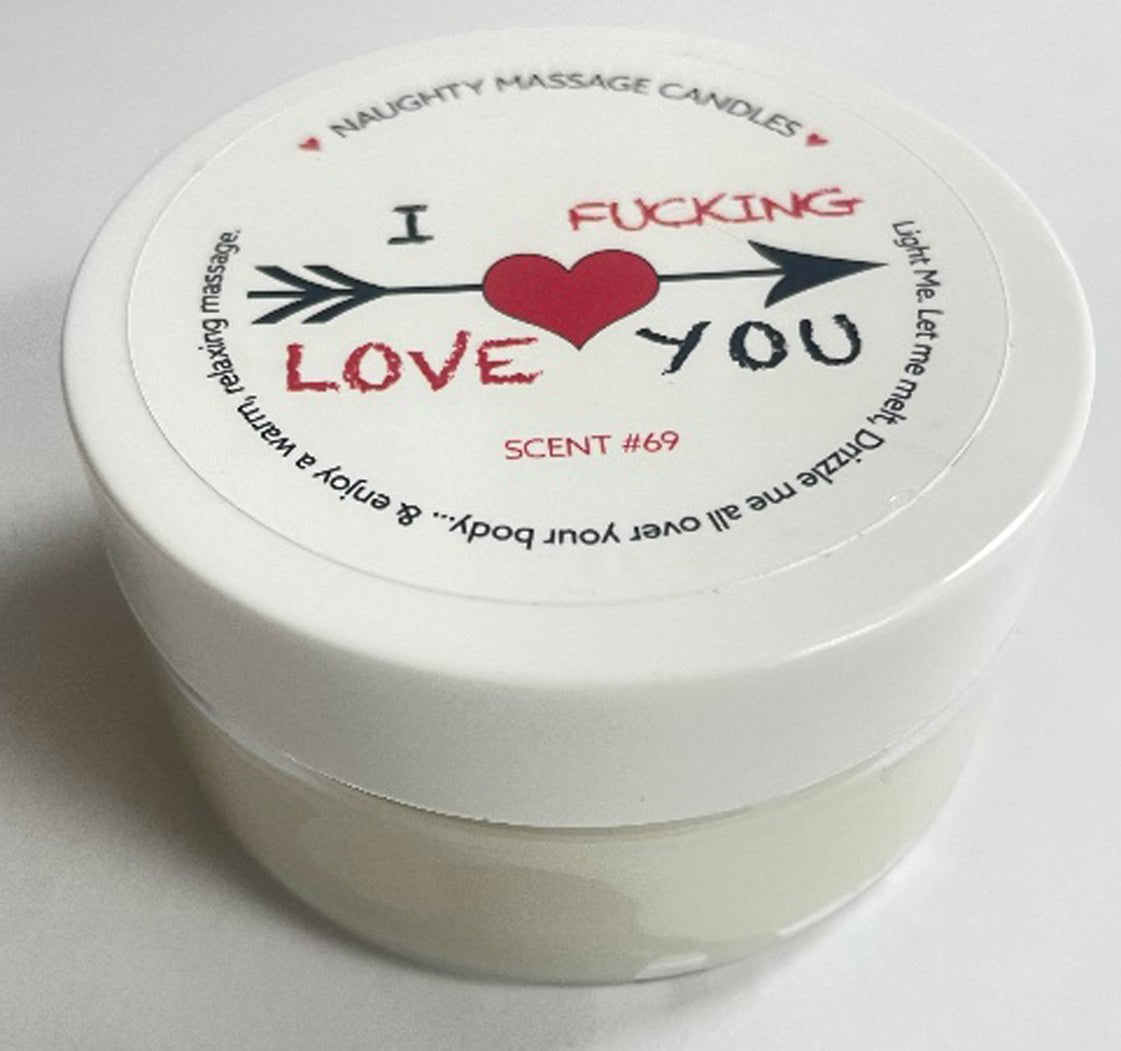 I F - Ing Love You Massage Candle - Madagascar Vanilla 1.7 Oz - Time4Task2Toys