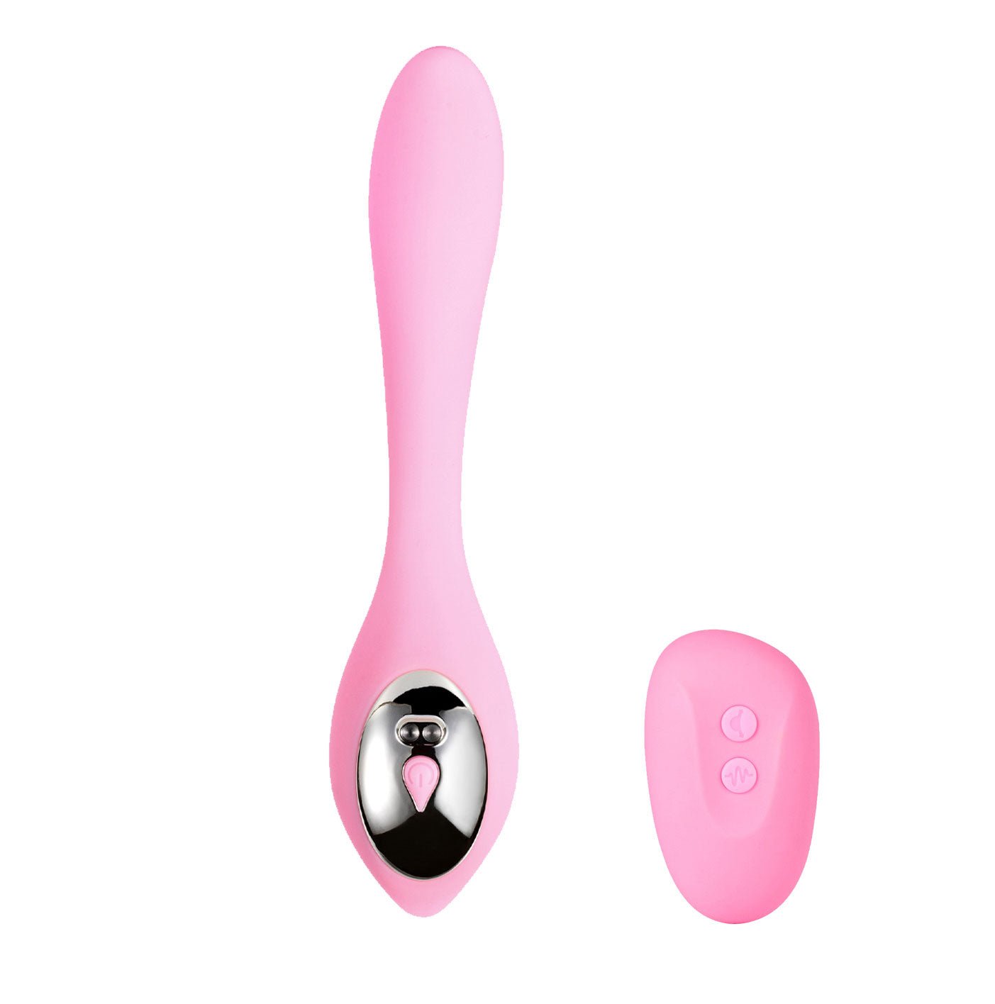 Harmonie Rechargeable Remote Silicone Bendable Vibrator - Pink - Time4Task2Toys