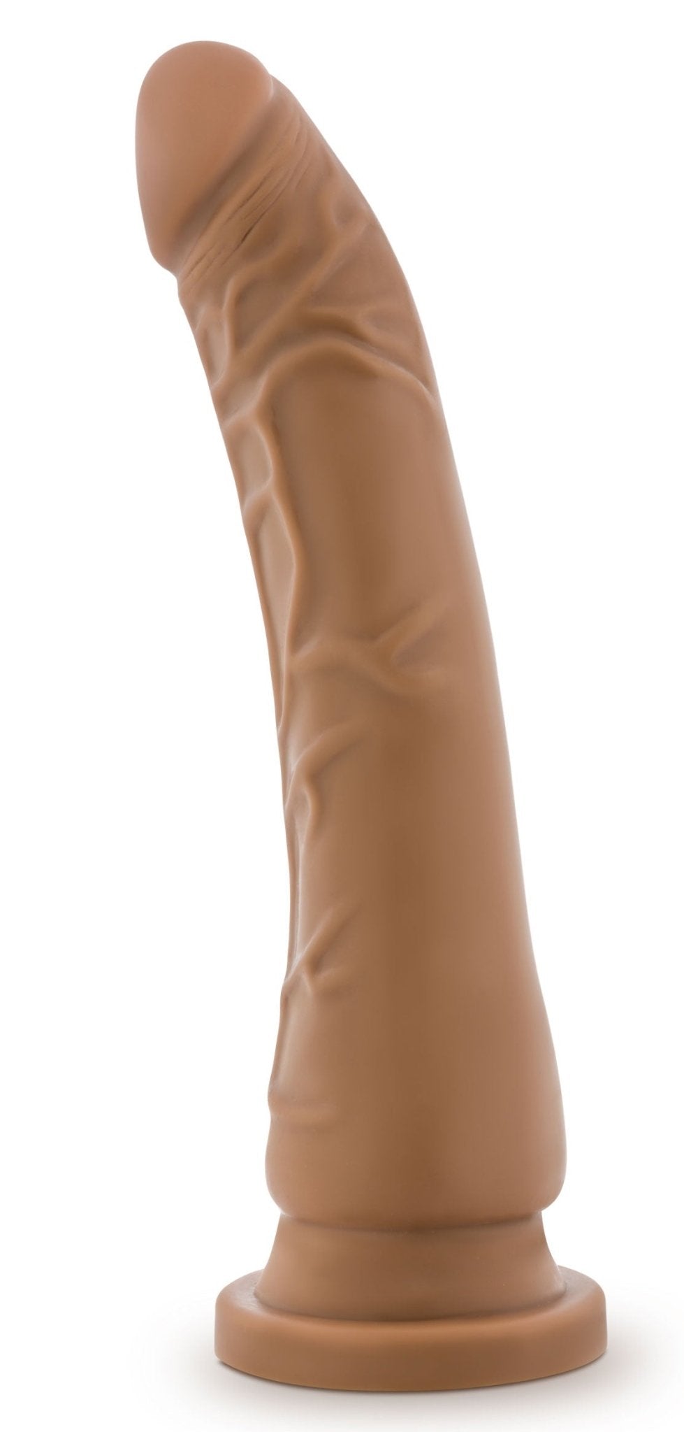 Dr. Skin Silicone - Dr. Noah - 8 Inch Dong With Suction Cup - Mocha - Time4Task2Toys
