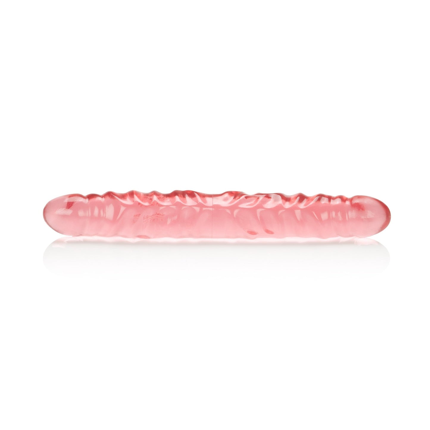 Translucence 12 Inches Veined Double Dong - Pink - Time4Task2Toys