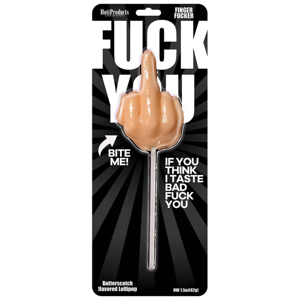Fuck You Finger Fucker Lollipop - Time4Task2Toys